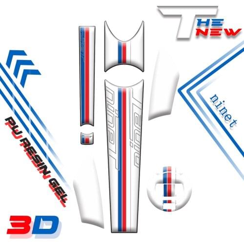 Hot sell Motorycle Reflective 3D Gel Front Tank sticker Fairing Number Board Protector for BMW R NINET 2014 -2018