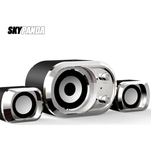 USB + AUX Wired Computer Speakers A Set Bass Reinforcement Speakers for Laptop Desktop Phone 11W 3D Audio Multimedia Loudspeaker