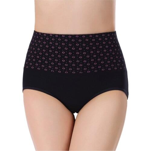 High Waist Women Panties Tummy Control Underwear Female Shapewear Briefs Sexy Lingeire Elastic Comfortable Underpants Seamless