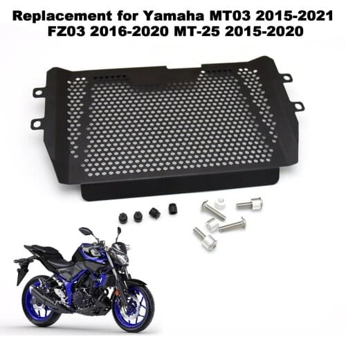 Motorcycle Radiator Guard Protector Grille Oil Cooler Cover Protective for Yamaha MT03 2015-2021 FZ03 2016-2020 MT-25 2015-2020