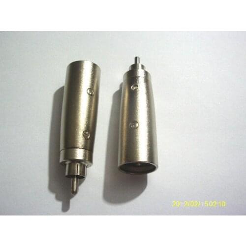 1000pcs 3Pin XLR Male to RCA Plug Audio connectors Selling