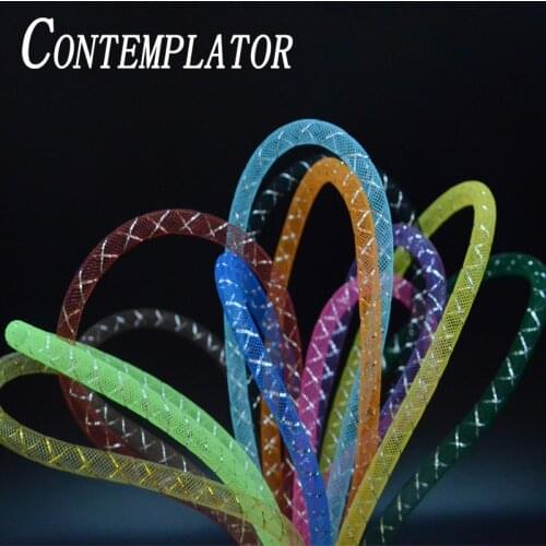 2meters Dia.8mm hollow encryption tube fly tying materials polyester tubing for streamer extend body fast sinking fishing fly