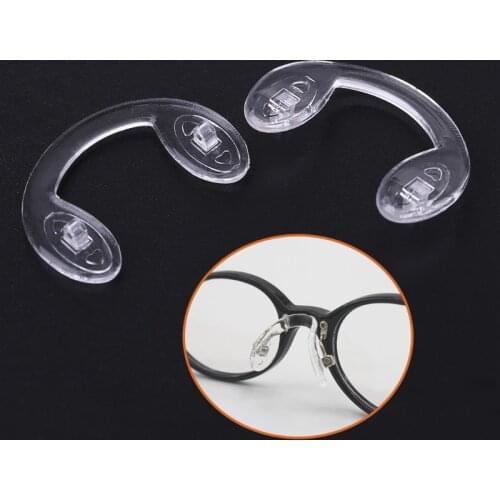 2Pcs/Lot U Style Silicone Conjoined Eyeglass Soft Nose Pads For Kids Children 649C
