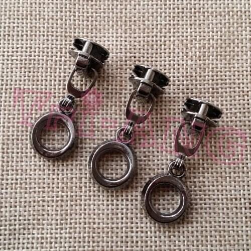 20pcs/lot, 5# Unique Round Circle Metal Zipper Sliders for Luggage/Bags/Clothes Accessories