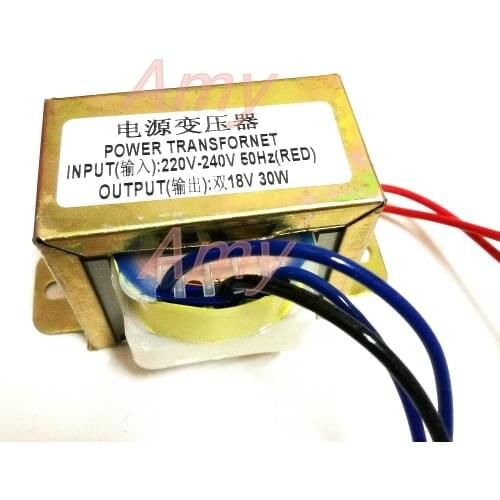 30W double 18V 30W2*18V power transformer 220V input 50Hz/ output 18V