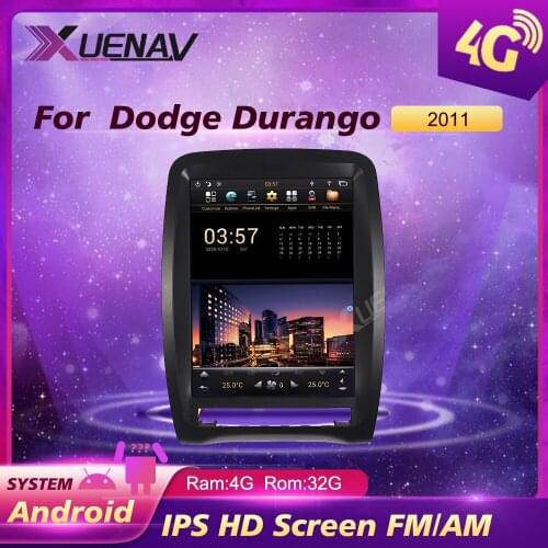 2 Din Android System Aut for Dodge Durango 2012-2020 car stereo tape recorder Tesla style AUTO radio multimedia player head unit