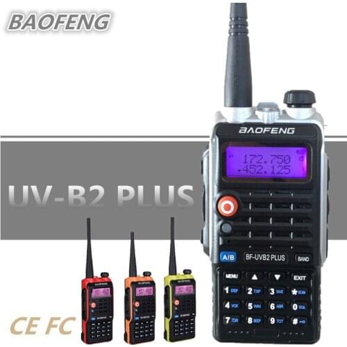 BAOFENG 8W UV-B2 PLUS Walkie Talkie 4800mAh UHF VHF Amateur Portable Mobile Ham CB Radio Scanner HF Transceiver Woki Toki UV-5R