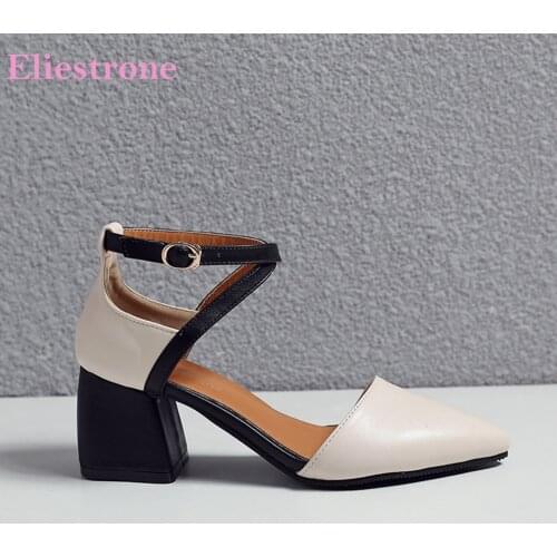 Brand New Summer Sweet Beige Black Women Sandals High Gladiator Heels Lady Nude Shoes WS194 Plus Big Small Size 11 32 43 46