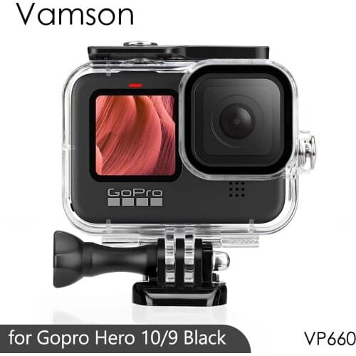 Vamson for Gopro Hero 9 Black Waterproof Housing Case Shell Protective Sports Camera Accessories for gopro 9 VP660