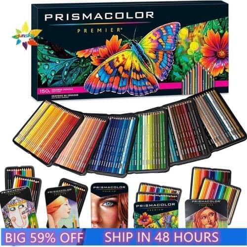 48/72/150 Colors light fast Pastel Color Pencils Prismacolor premier oil Color Pencil Professional Colored Pencils for Schools