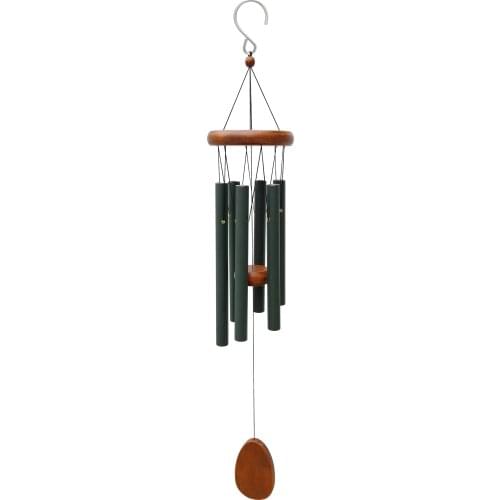 Music Wind Chimes European Solid Wood Home Hanging Decoration Handmade Metal Tube Meditation Housewarming Creative Gift