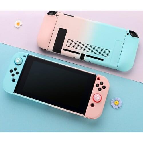 Gradient Color Switch Shell Soft Cover Box Anti-fall Protective Case Joy-Con Controller Housing For Nintendo Switch Accessories