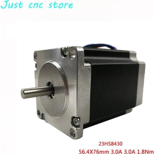 Nema 23 Stepper Motor 2 phase 4-Leads 270 Oz-in/180Ncm 76mm CNC 3D Printer 23HS8430 1.8deg