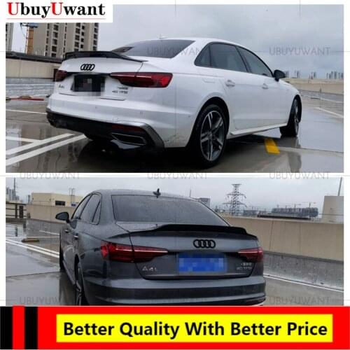 UBUYUWANT ABS Unpainted Painted Exterior Rear Spoiler Tail Trunk Boot Wing Decoration Car Styling For Audi New A4 B9 2017 - 2021