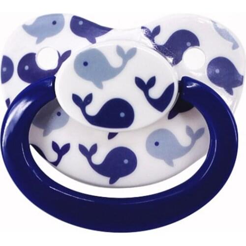 New type abdl adult baby size pacifier DDLG dad small space soft silicone pacifier dolphin pattern adult baby pacifier dummy Dom