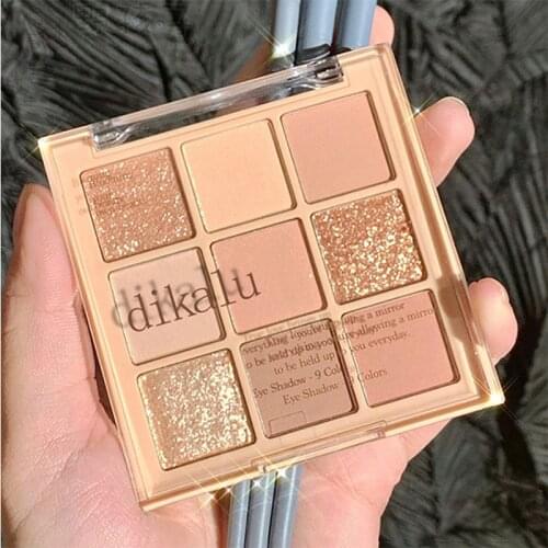 9 Colors All Matte Eyeshadow Palette Eyeshadow Primer Waterproof Glitter Nude Eye Pigment Matte Shimmer Shine Eye Shadow Powder