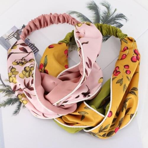 6pcs 2019 New Wholesale Elastic Headbands Boho Twisted Cross Flower Turban Girls Hairbands Headwrap Hair Accessories For Women