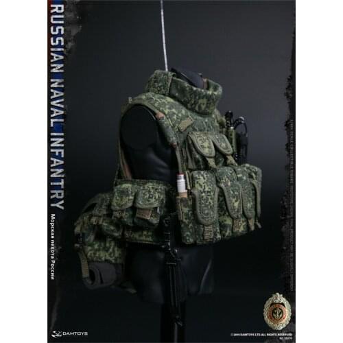 For Sale 1/6th DAM 78070 Russian Naval Infantry Winter Snow Version Battle Coat With Bomb Hang Bags Model For 12inch Doll Action