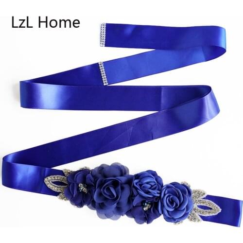 Wedding Belt Ornaments Waistband Pearl Rhinestone Accessories Blossom Bridal Dress Handmade Sashes Wedding Belt Simulated Rose