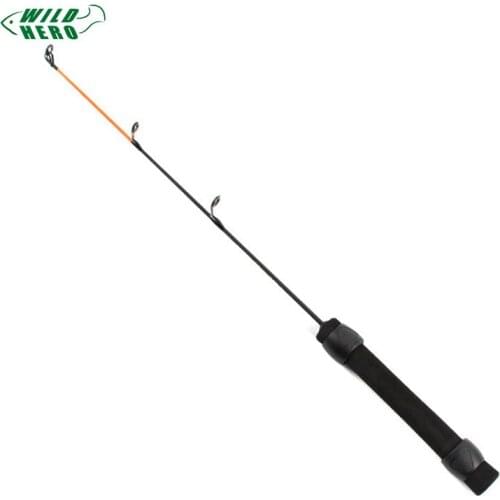 WILDHERO 50cm Ice Fishing Rod Ultra-Light Portable Mini Telescopic Ice Fishing Rod Ice Winter Fishing Pole Fishing Rod