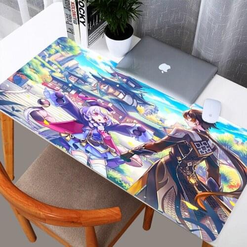 Genshin Impact Mouse Pad Large Size Game Mousepad Gaming Keyboard Table Mat Natural Rubber Office Decoration Carpet Mouse Mat