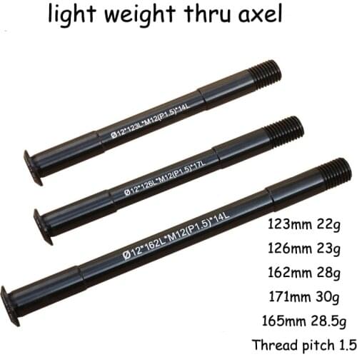 Bicycle Frame Shaft MTB Road Bike Quick Release Thru Axle Skewers For TP M12x1.75 Frame Fork Thru Axel
