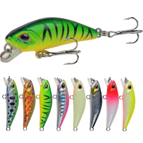 Wobblers Jerkbait 8 Colors 4.5cm 3.5g Hard Bait Small Minnow Crank Fishing lures Bass Fresh Salt Water Tackle Sinking Lure Mini