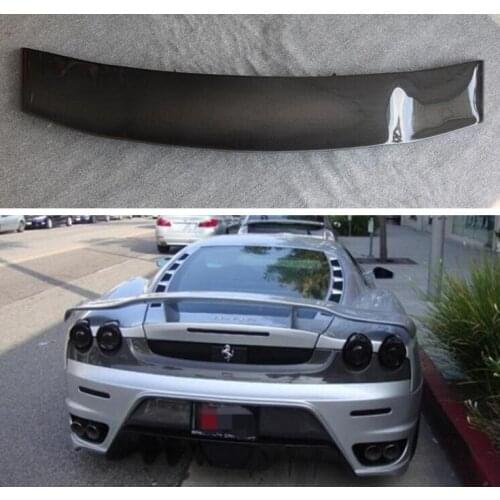 High Quality REAL CARBON FIBER REAR WING TRUNK LIP SPOILER FOR Ferrari F430 2005 2006 2007 2008 2009
