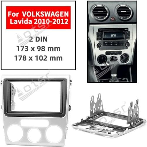 11-345 Top Quality Radio Fascia for VOLKSWAGEN Lavida 2010 2011 2012 (Comfort Type) Stereo Fascia Dash CD Trim Installation Kit