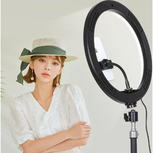 3 Colors Dimmable 12inch LED Selfie Ring Light photography Lamp Photo Video Camera Phone ringlight For Live YouTube Fill Light
