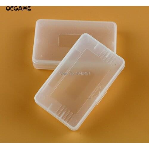 OCGAME 3pcs/lot hard clear plastic cases for game boy Advance GBA SP GBM GBA Games Card Cartridge (box)