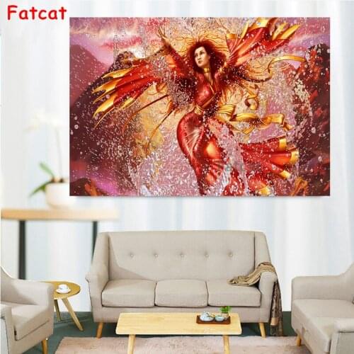 5D Diy Diamond Painting Butterfly Fairy Beauty Full Square Cross Stitch Diamond Embroidery Round Drill Decor Needlework PP1809