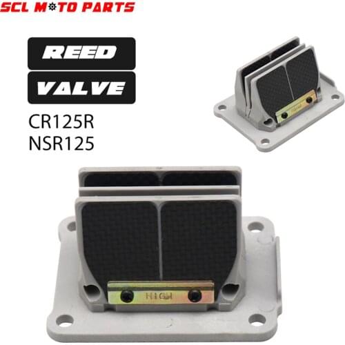 ALconstar-Motorcycle Carbon Fiber Plate Intake Reed Valve Set For Honda CR125R 1987-2002 NSR125 1987-2002 Reed Valve