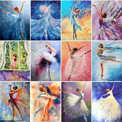 Diy Diamond Painting Ballerina Character Cross Stitch Living Room Decoration Painting Full Diamond Mosaic Picture Wall Art
