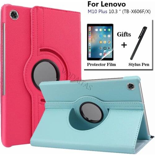For Lenovo Tab M10 Plus X606 360 Degree Rotating Stand Tablet Cover For Lenovo Tab M10 FHD Plus TB-X606X X606F 10.3" Cover Case