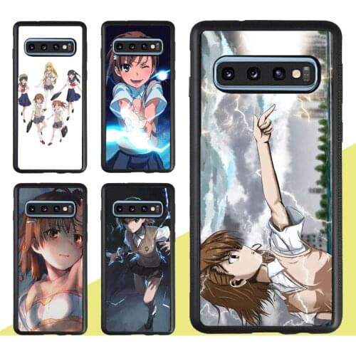 Misaka Mikoto Case For Samsung Galaxy S20 Plus S9 S10 Note 20 Ultra A50 A70 A51 A71 A21S A20e A31 M31 M21