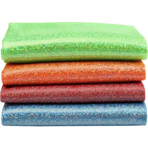 Cheap Glitter Laser Fabric Soft Knit Fabric For Sewing Dolls Clothes Or Stage Dancer Wears TJ0388