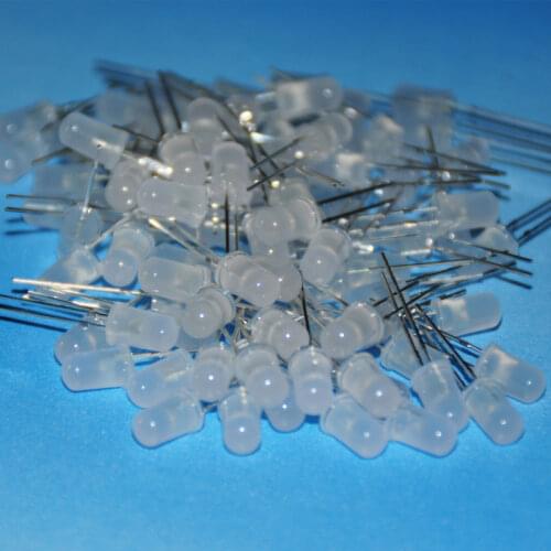 100pcs LED Diod 5mm RGB Blink Slow Flash Diffused Light Emitting Diode Rainbow 2Pins Lamp Red Green Blue RGB Flashing 5mm LED