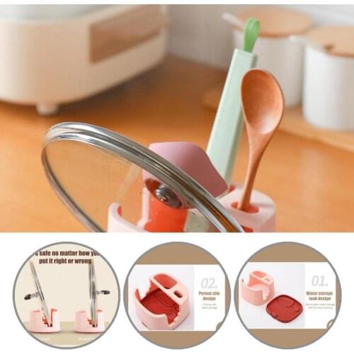 Eco-friendly Fashion Detachable Pot Cover Holder PP Pot Cover Holder Strong Bearing Capacity Kitchen Tool