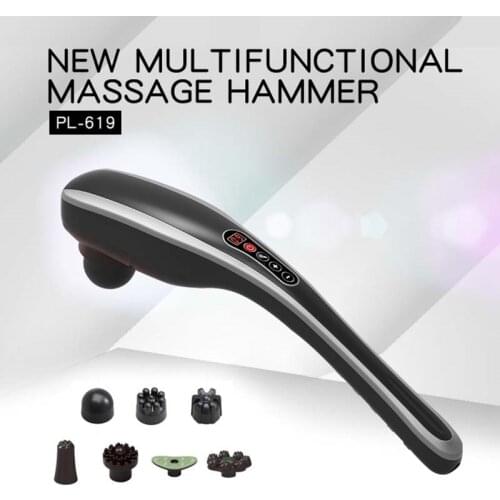 7 In 1 Electric Neck Massager Hammer Massage Back Relax Multifunctional Cervical Vertebra Roller Massage Stick