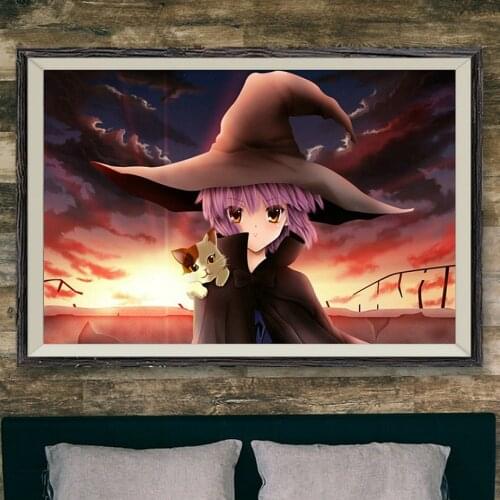 129 suzumiya haruhi no yuutsu Anime 298 Wall Silk Cloth Poster Art Decoration Gift