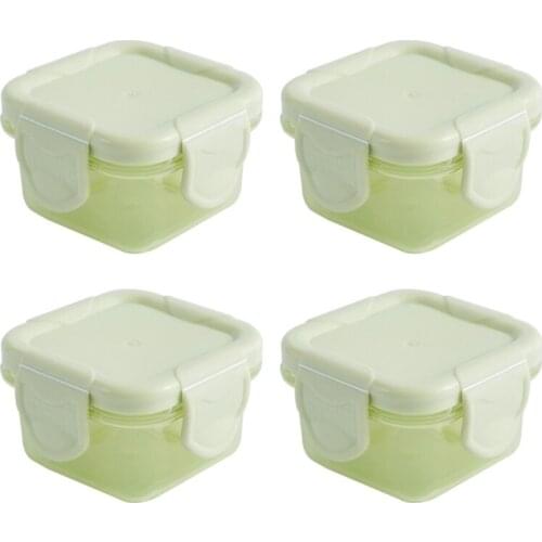 4 Pieces/Set 60ml Baby Food Storage Box Infant Newborn Food Freezer Fresh Cup Q1FE