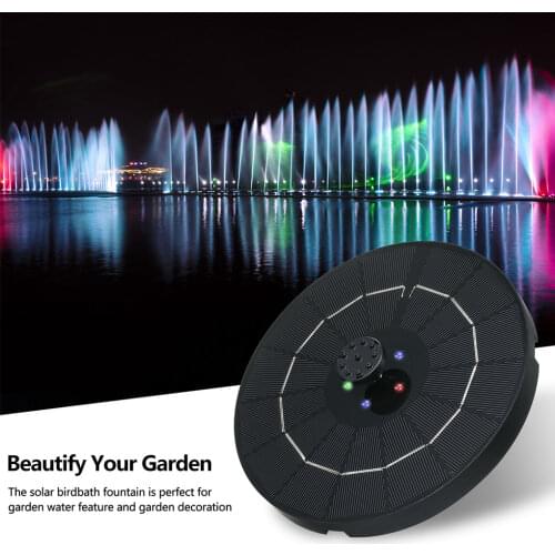 Colorful LED Lights Solar Water Fountain PumpFloating Garden Fountain Pump Swimming Pools Pond Lawn Decor