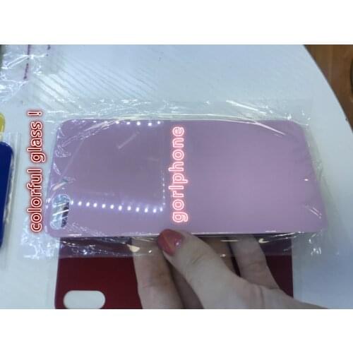 For Phone x 8 plus Battery Cover Door Back Glass Housing Replacement back glass red yellow blue pink with Adhesive Sticker