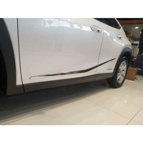For Lexus UX 200 250H 2019 2020 Side door body molding trim cover line garnish protector accessories