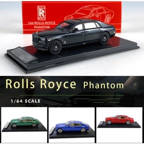 New 1/64 Scale RollssRoyce Phontom 3 inches Miniature Car model Diecast toys For Collection Gift