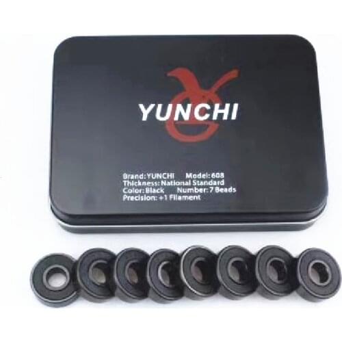 Premium ceramic black bearing for speed skating race PS inline speeding competition level black high speed bering 16 pcs