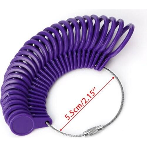 Easy To Use 0-13 Finger Ring Plastic Sizer Gauge Measure Jewelry Size Tools New Ring Measurement Jewelry Tools