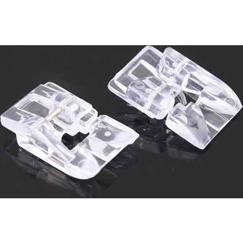 Pulaqi 1PCS Sewing Machine Accessories DIY Foots Round Beaded Presser Foot Sewing Machine Plastic Foot Multi-function Household