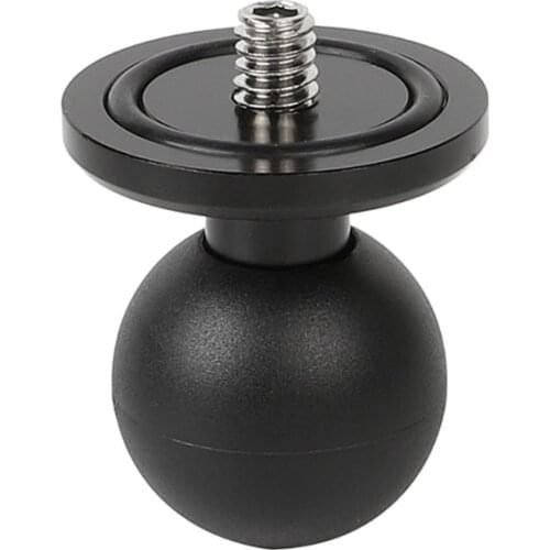 25mm / 1 inch Ball Mount to 1/4 Camera Screw Adapter for All Industry Standard 1 inch / 25mm mounts For Double Socket